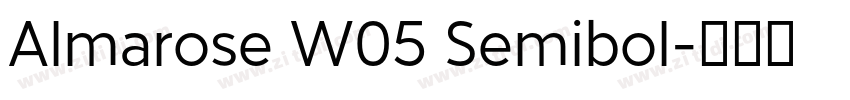 Almarose W05 Semibol字体转换